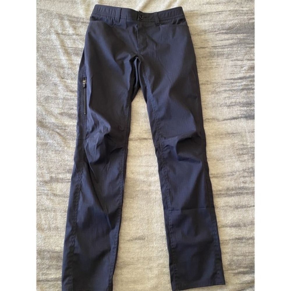 Under Armour Mens 30x34 Loose Tactical‎ Cargo Pants Navy Blue Ripstop Side Zip